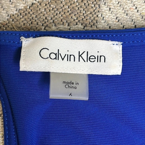 💰Calvin Klein round neck butterfly short sleeve Shift stretchy swing dress - Picture 10 of 13